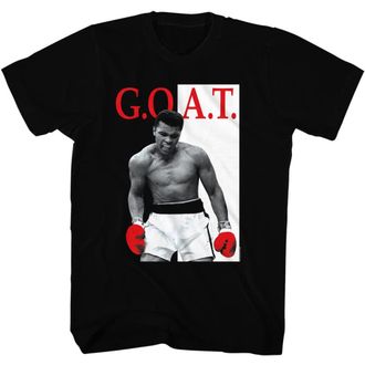 American Classics Muhammad Ali T Shirt Heavyweight Champion Goat Adult Short Sleeve T-Shirts Graphic Tees Boxing Shirt, Black, XXL