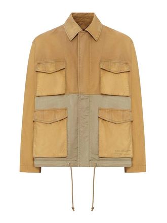 Golden Goose Color Block Cotton Utility Jacket