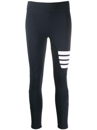 Thom Browne compression tights with 4-bar in polyamide stretch interlock - women - Polyamide/Spandex/Elastane - S - Grey