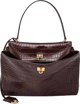 Balenciaga Dames, Tassen, Bruin, Maat: ONE Size Leer