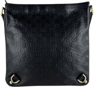 Gucci Pre-owned Vintage Shoulder Bag - Dames - Vintage Schoudertas - Zwart - ONE Size - Leer - Vintage