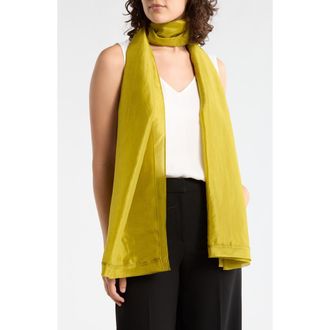 Eileen Fisher Washed Silk Scarf in Golden Pear at Nordstrom Rack