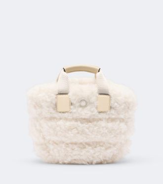 Moncler Borsa a mano Caradoc Mini in shearling