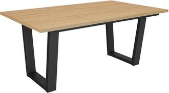 Skraut Home Mesa comedor efecto madera roble claro 167x90x74cm
