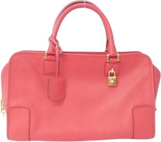 Loewe Pre-owned Handbags, female, Red, Size: ONE SIZE Pre-owned Amazona Handbag