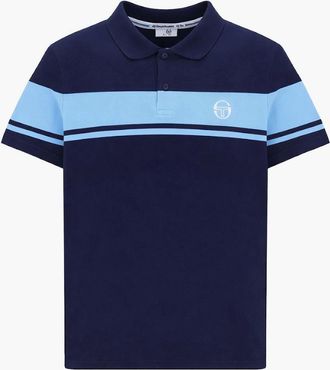 Sergio Tacchini Mens Sergio Tacchini Young Line Polo Shirt Maritime Blue/Baltic Sea - Navy - Size: 42