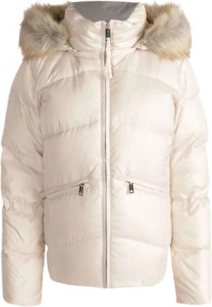Calvin Klein Essential Real Down Jacket - Dames - Winterjassen - Beige - M - Polyester - Jassen