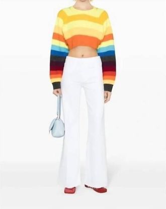 Mother The Roller Fray Jeans In White