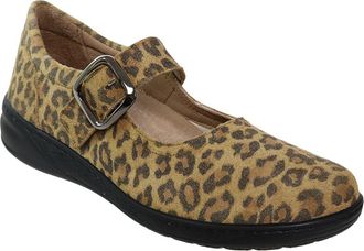 David Tate Pace Leather Mary Jane in Leopard Suede at Nordstrom, Size 10