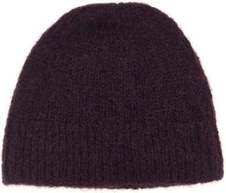 Dries Van Noten Moss Hat - Heren - Hoeden - Paars - ONE Size - Wol - Accessoires