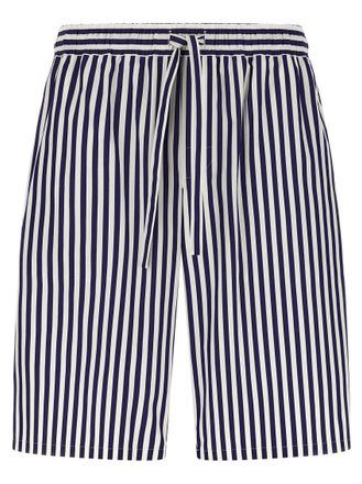 Dolce & Gabbana Blue Striped Bermuda Shorts