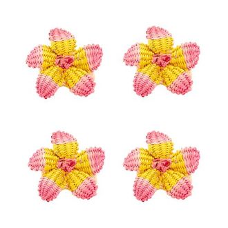 Coro Cora Hibiscus Napkin Ring - Set of 4 in Pink at Nordstrom