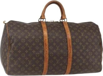 Louis Vuitton Pre-owned Weekend Bags, female, Brown, Size: ONE SIZE Pre-owned Vintage Weekend Bag