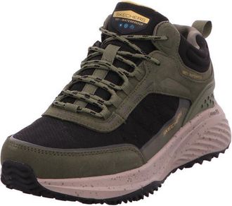 Skechers Mens Bounder RSE Brekor Sneaker, Olive Nubuck/Mesh/TPU/Black Trim, 9.5 UK
