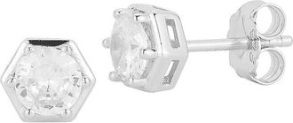 Glaze Jewelry Silver Cz Earrings