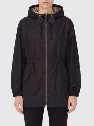 Burberry Giacca a vento corta in nylon con cappuccio e zip