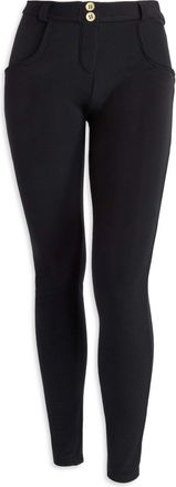 Freddy Leggings FREDDY Leggings WRUP1RF2563, Damen, Gr. XL, EURO, schwarz, Obermaterial: 85% Polyester PES. 15% Elasthan EL., Hosen Leggings