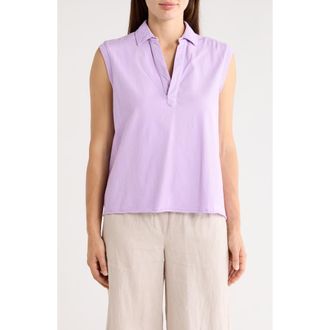 Frank & Eileen Olivia Popover Henley Tank in Violet at Nordstrom Rack, Size X-Large