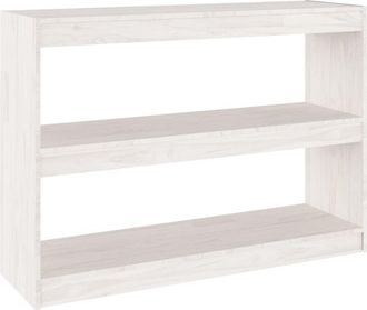 vidaXL Book Cabinet Room Divider White 100x30x71.5 cm Pinewood vidaXL