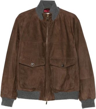 Brunello Cucinelli Suede-finish Panelled Jacket
