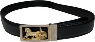 Celine Pre-owned Leren Riem - Dames - Vintage Accessoires - Zwart - ONE Size - Leer - Vintage