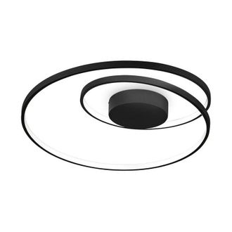 Ideal Lux Ideal Lux Oz Integrated LED Semi Flush Ceiling Light Black 4000K