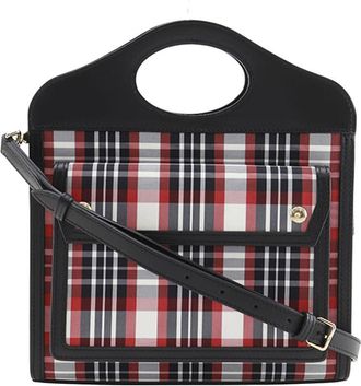Burberry Pre-owned Burberry Mini Plaid Canvas Pocket Satchel Ladies YNH6GZXE9106G2JH