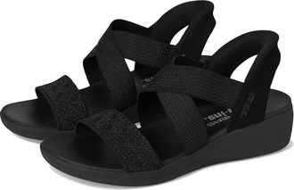 Skechers Arya - Very Demure Hands Free Slip-Ins Womens Sandals Black/Black : 11 B - Medium, Rubber