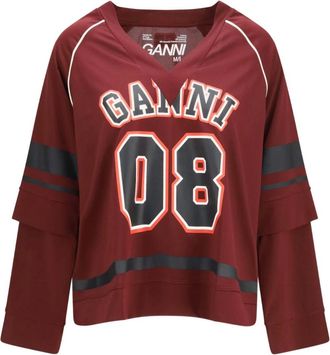 Ganni Hombre, Camisetas, Rojo, Talla: M