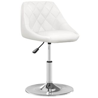 vidaXL Silla De Comedor De Cuero Sint&eacute;tico Blanco Vidaxl