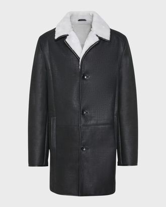 Gorski Men & apos;s Merino Shearling Lamb Stroller Coat