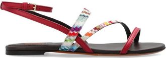 Missoni Sandalen met Lurex Draad - Dames - Sandalen - Veelkleurig - 41 EU - Leer - Schoenen
