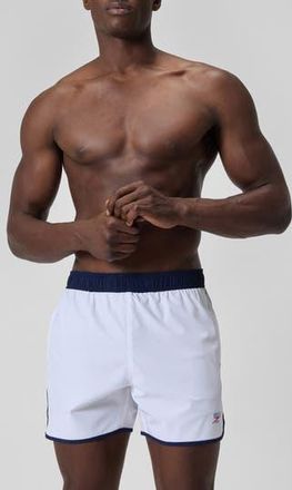 Speedo Logo Volley 16-Inch Swim Trunks in White at Nordstrom Rack, Size Xx-Large