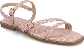 Journee Collection Brianna Sandal in Pink Lizard at Nordstrom Rack, Size 6.5