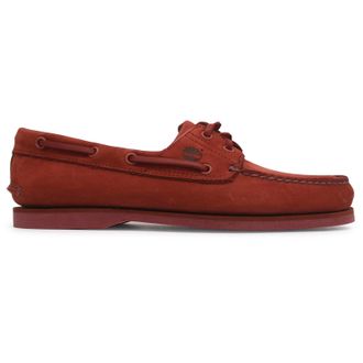 Timberland Classic Boat Nubuck Mens Boat Shoes - Dark Red - Size:UK 8.5