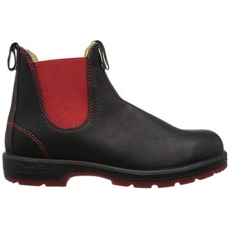 Blundstone 1316 Leather Unisex Ankle Boots - Black Red - Size:UK 10.5