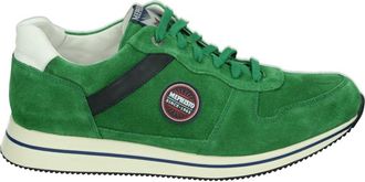 Mephisto Casual groene sneakers met uitneembaar voetbed - Heren - Sneakers - Groen - 40 1/2 EU - Leer - Schoenen