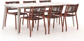 Manifesto Furniture Manifesto Misurina/Sora 220cm dining tuinset 7-delig