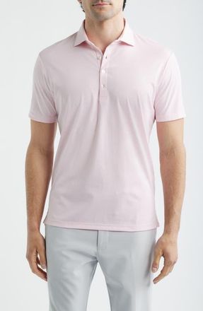 Johnnie-O Elba Top Shelf Cotton Blend Piqu&eacute; Polo in Pamplemousse at Nordstrom, Size Xx-Large