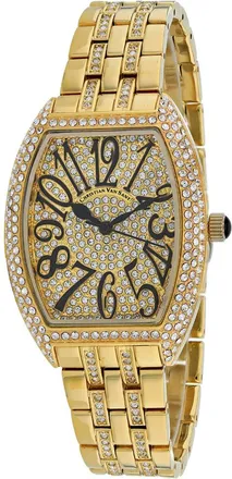 Christian Van Sant Womens Gold dial Watch