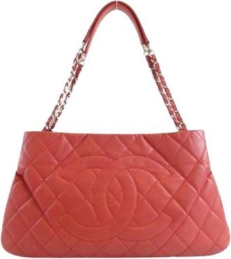 Chanel Pre-owned Shoulder Bags, female, Red, Size: ONE SIZE Pre-owned Vintage Shoulder Bag
