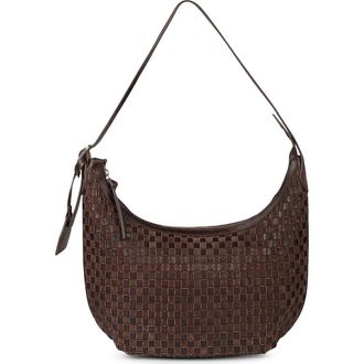 Raf&eacute; New York Large Alva Large Hobo in Chocolate at Nordstrom