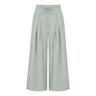 Suncoo Jeff Pantalone - female - Suncoo - Wide Trousers - Green - L - Trousers