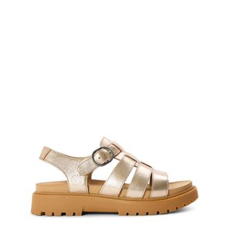Timberland Womens Clairemont Way Fisherman Sandals in Gold Metallic - Size UK 9