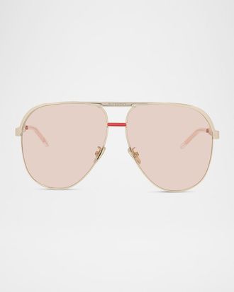 Givenchy GV40117UW Aviator Metal Sunglasses