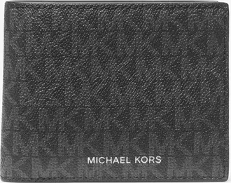 Michael Kors Harrison Logo Billfold Wallet With Passcase
