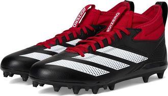 adidas Adizero Impact.2 Football Cleats Mens Cleated Shoes Black/White/Team Power Red : 10.5 D - Medium, Rubber