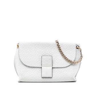 Loewe Tweedehands Leren Herhaal Anagram Avenue Crossbody