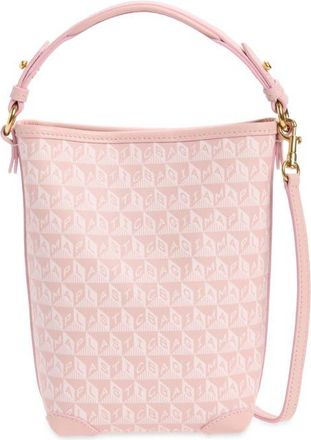 Anya Hindmarch Mini I Am a Plastic Bag Bucket in Shell Pink at Nordstrom