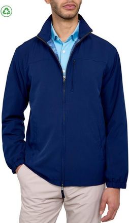ConStruct Regular Fit Solid Recycled Performance Golf Jacket in Navy at Nordstrom, Size Xxx-Large